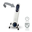 Mobiele Olieradiator | 800 / 1200 / 2000 W | 9 Vinnen | Instelbare thermostaat | 3 Warmte Standen | Omvalpreventie | Wit