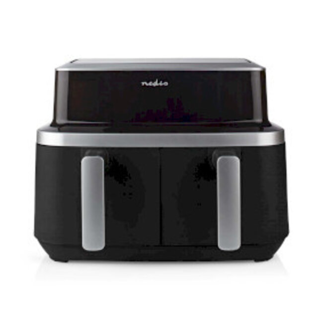 Dubbele Heteluchtfriteuse | 2x4.2 l | Tijdschakelaar: 60 min | Aantal vooraf ingestelde programma's: 10 | Digitaal | Zwart