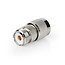 Satelliet- en Antenne-Adapter | N-Male | PL259 Female | Vernikkeld | 75 Ohm | Recht | Metaal | Zilver | 10 Stuks | Envelop