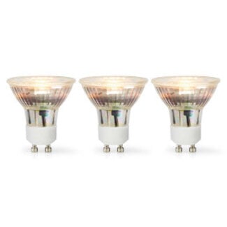 Nedis LED-Lamp GU10 | Spot | 4.5 W | 345 lm | 2700 K | Warm Wit | Retrostijl | 3 Stuks