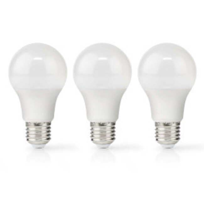 LED-Lamp E27 | A60 | 8.0 W | 806 lm | 2700 K | Warm Wit | Retrostijl | Frosted | 3 Stuks