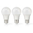 LED-Lamp E27 | A60 | 8.0 W | 806 lm | 2700 K | Warm Wit | Retrostijl | Frosted | 3 Stuks