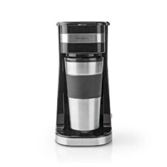 Nedis Koffiezetapparaat | Filter Koffie | 0.4 l | 1 Kopjes | Zilver / Zwart