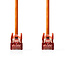 CAT6 Netwerkkabel | RJ45 Male | RJ45 Male | S/FTP | 2.00 m | Rond | LSZH | Oranje | Label