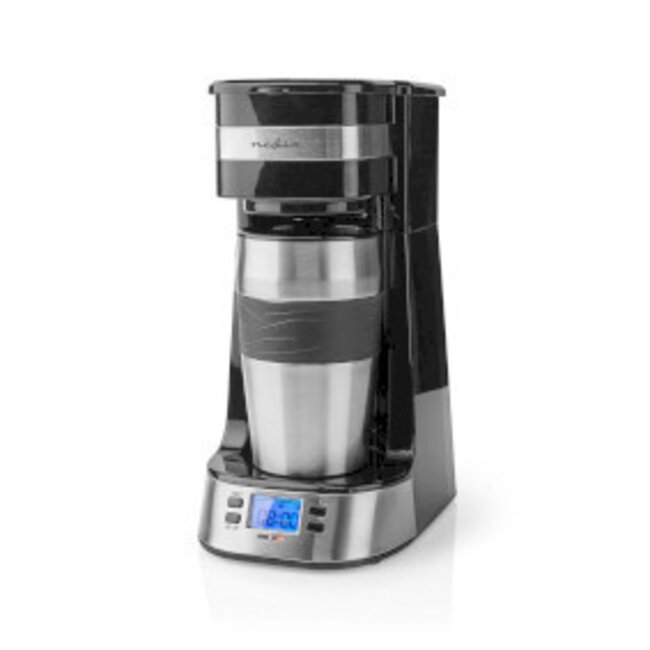 Koffiezetapparaat | Filter Koffie | 0.4 l | 1 Kopjes | Timer schakelaar | Zilver / Zwart