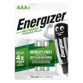 Energizer Oplaadbare NiMH-Batterij AAA | 1.2 V DC | 700 mAh | Voorgeladen | 2-Blister