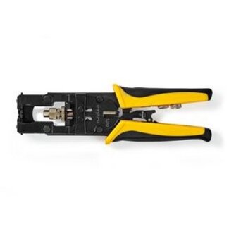 Nedis Antennekabel Installatiegereedschap | Krimptang | Geel / Zwart | ABS / Staal