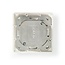 Netwerk Wanddoos | Inbouw | 2 poort(en) | CAT6a | Recht | Female | Goud Verguld | PVC | Wit | Polybag