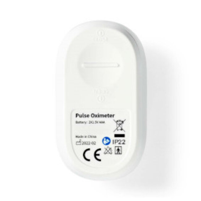 SmartLife Pulse Oximeter | Bluetooth® | OLED-Scherm | Anti-bewegingsinterferentie / Auditief alarm / Hoge precisie sensor / Perfusie-index / Polsslag / Zuurstofverzadiging (SpO2) | Wit