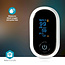 SmartLife Pulse Oximeter | Bluetooth® | OLED-Scherm | Anti-bewegingsinterferentie / Auditief alarm / Hoge precisie sensor / Perfusie-index / Polsslag / Zuurstofverzadiging (SpO2) | Wit