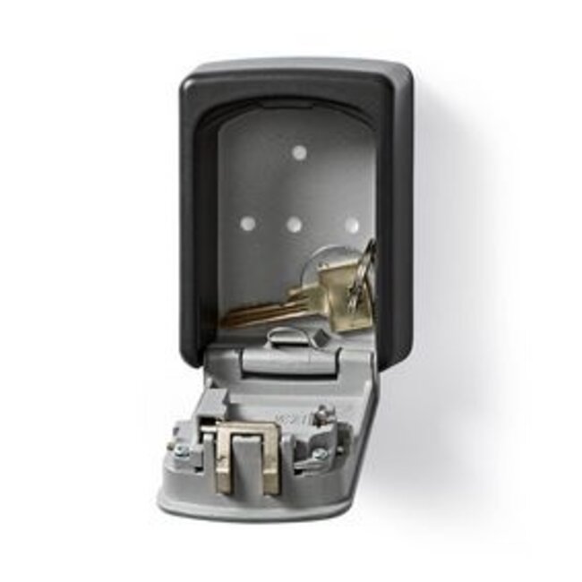 Kluis | Sleutelkluis | Combinatieslot | Binnen- en Buitenshuis | Grijs / Zwart