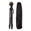 Statief | Maximaal draagvermogen: 3.0 kg | Minimale werkhoogte: 60.0 cm | Maximale werkhoogte: 165.0 cm | 3 Segmenten | Pan & Tilt | Inclusief reistas | Zelfnivellerende voeten | ABS / Aluminium | Zwart
