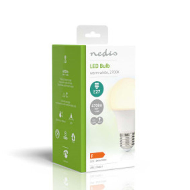 LED-Lamp E27 | A60 | 4.9 W | 470 lm | 2700 K | Warm Wit | Retrostijl | Frosted | 1 Stuks