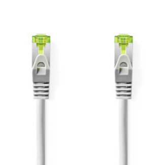 Nedis CAT7 Netwerkkabel | S/FTP | RJ45 Male | RJ45 Male | 15.0 m | Snagless | Rond | LSZH | Grijs | Label
