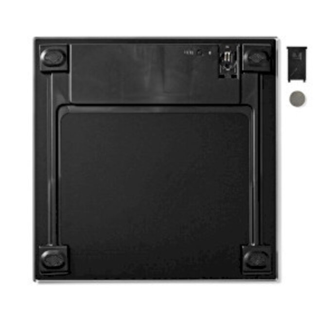 Personenweegschaal | Digitaal | Zwart | Gehard Glas | Maximaal weegvermogen: 150 kg