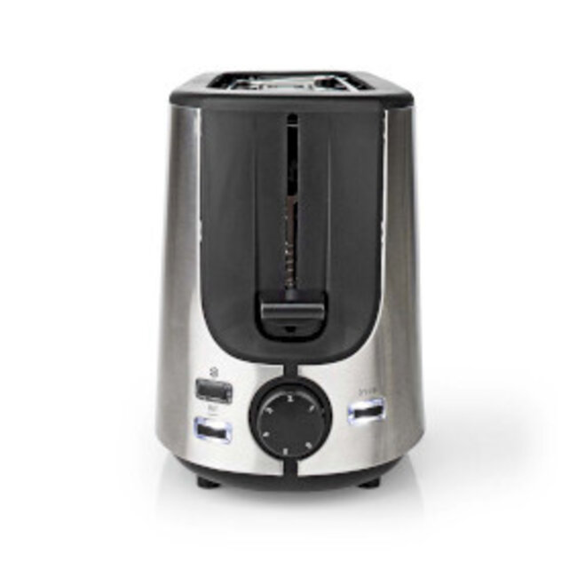 Broodrooster | Roestvrij Stalen Serie | 1 Schleuf | Bruining niveaus: 6 | Ontdooifunctie | Broodjesrek | Aluminium