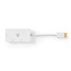 DisplayPort-Adapter | DisplayPort Male | DVI-D 24+1-Pins Female / HDMI™ Female / VGA Female 15p | 4K@60Hz | Verguld | Schakelbaar | 0.20 m | Rond | ABS | ABS | Wit | Blister