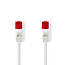 CAT6 Netwerkkabel | RJ45 Male | RJ45 Male | U/UTP | 0.50 m | Snagless | Plat | PVC | Wit | Label