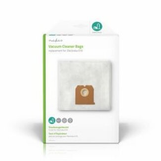 Nedis Stofzuigerzak | 4 Stuks | Synthetisch | Meest verkocht voor: Electrolux | Wit