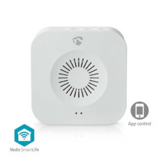 Nedis SmartLife Gong | 433 MHz | Accessoire voor: WIFICDP10GY / WIFICDP30WT / WIFICDP40CWT | Batterij Gevoed / USB Gevoed | 4 geluiden | 4.5 V DC / 5 V DC | Instelbaar volume | Wit