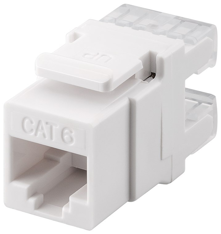 Goobay Wentronic KeyStone Cat6 UTP LSA. Kleur van het product: Wit