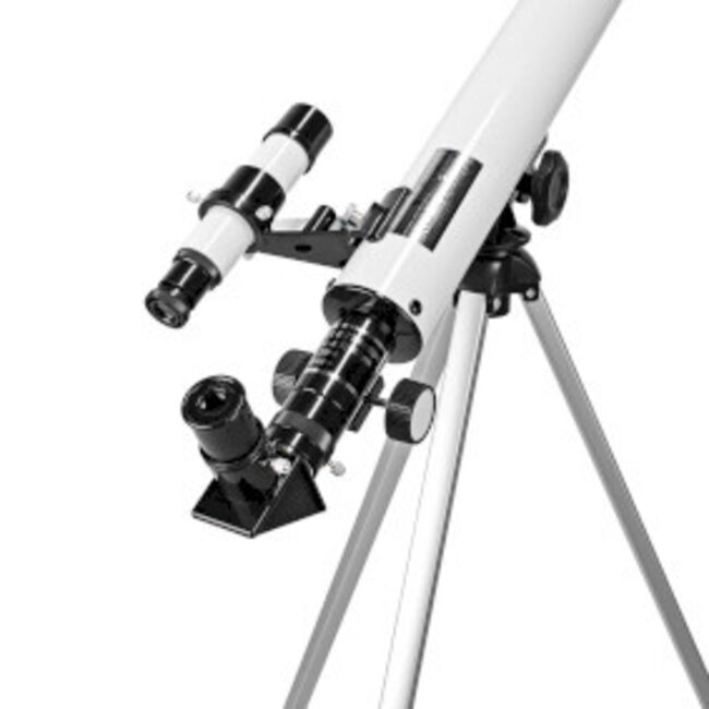 Telescoop | Diafragma: 50 mm | Brandpuntsafstand: 600 mm | Finderscope: 5 x 24 | Maximale werkhoogte: 125 cm | Tripod | Wit / Zwart