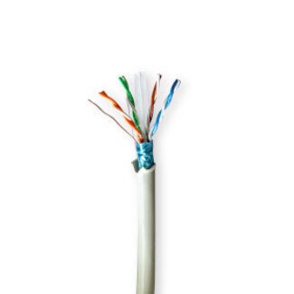 Nedis Netwerk Kabel Rol | CAT6 | Stranded | F/UTP | Koper | 100.0 m | Binnenshuis | Rond | LSZH | Grijs | Gift Box