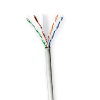 Nedis Netwerk Kabel Rol | CAT6 | Solid | U/UTP | CCA | 100.0 m | Binnenshuis | Rond | PVC | Grijs | Gift Box