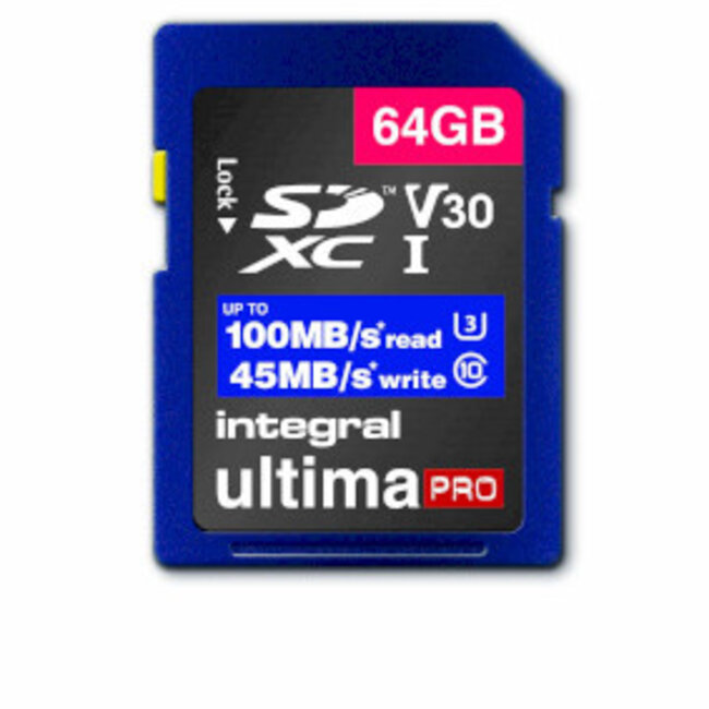 High Speed SDHC/XC V30 UHS-I U3 64GB SD Geheugenkaart
