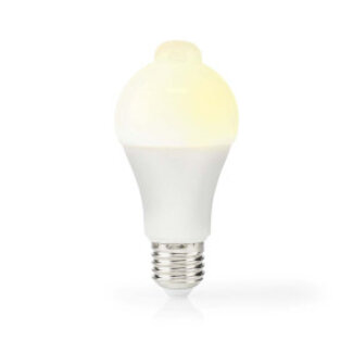 Nedis LED-Lamp E27 | A60 | 8.5 W | 806 lm | 3000 K | Wit | Retrostijl | Frosted | Bewegingsdetectie | 1 Stuks