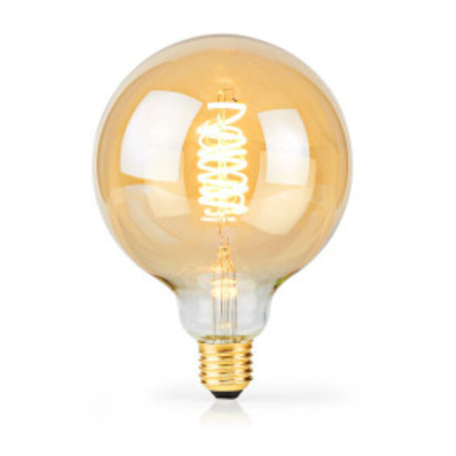 LED-Filamentlamp E27 | G125 | 3.8 W | 250 lm | 2100 K | Dimbaar | Extra Warm Wit | Retrostijl | 1 Stuks