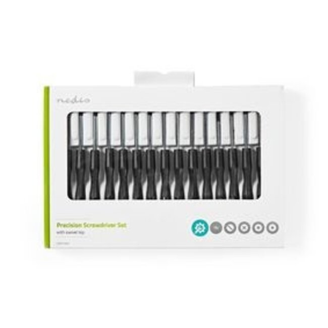 Precisieschroevendraaierset | 3x PH / 4x Flat / 4x Hex / 4x Tx