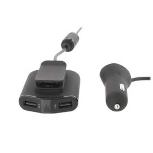 Autolader 4-Uitgangen 9.6 A USB Zwart