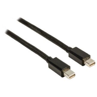 Valueline Mini DisplayPort Kabel Mini-DisplayPort Male - Mini-DisplayPort Male 2.00 m Zwart