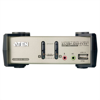 Aten ATEN CS1732B KVM Switch VGA, PS/2-USB, Audio, USB-Hub, 2 Poorts