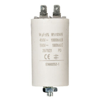 Nedis Condensator 14.0uf / 450 v + Aarde