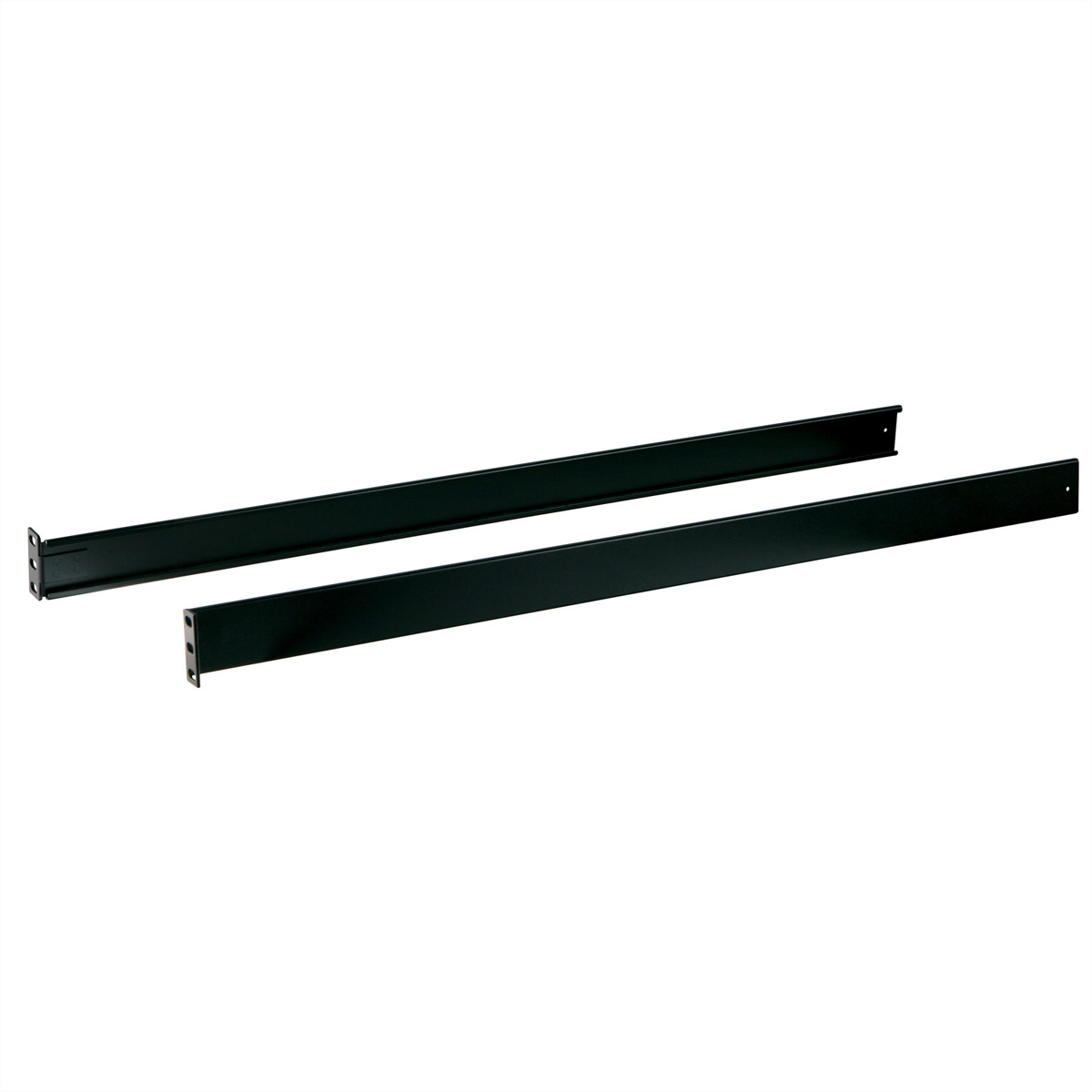 Aten Standaard montageset voor installatierek (lang) voor LCD KVM-schakelaar/console. Soort: Montageset, Kleur van het product: Zwart, Compatibiliteit: KL3116, KL9108, 9116, KL1508