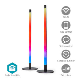 SmartLife Sfeerverlichting | Wi-Fi | Tube | 600 lm | RGBIC / Warm tot Koel Wit | 2700 - 6500 K | 36