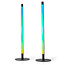 SmartLife Sfeerverlichting | Wi-Fi | Tube | 600 lm | RGBIC / Warm tot Koel Wit | 2700 - 6500 K | 36 W | Metaal | 2 Stuks