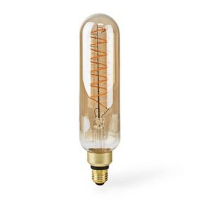 LED-Filamentlamp E27 | T65 | 8.5 W | 600 lm | 2000 K | Dimbaar | Met Gouden Afwerking | Retrostijl | 1 Stuks