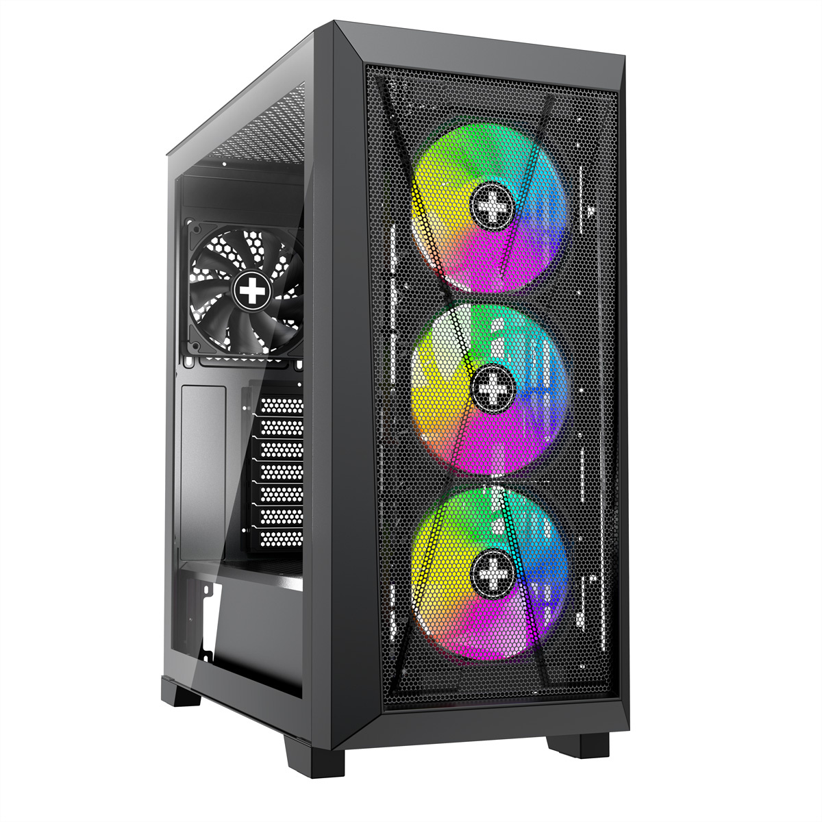 Xilence XILENCE CASE XILENT X, X912.ARGB, ARGB Midi Tower, full mesh with 3 x ARGB Fan en 1 x Black Fan