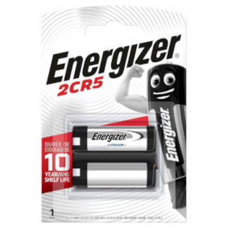 Energizer Lithium Battery 2CR5 | 6 V DC | 1500 mAh | 1-Blister | Zilver / Zwart