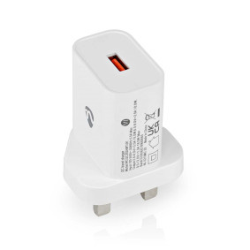 Oplader | Snellaad functie | QC3.0 | 3.0 A | Outputs: 1 | USB-A | 18 W | Automatische Voltage Select