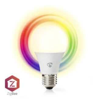 Nedis SmartLife Multicolour Lamp | Zigbee 3.0 | E27 | 806 lm | 9 W | RGB / Warm tot Koel Wit | 2200 - 6500 K | Android™ / IOS | Peer | 1 Stuks