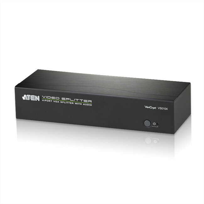 ATEN VS0104 VGA Video Splitter, 450MHz, Audio, RS232, 4-voudig
