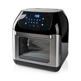 Nedis Heteluchtfriteuse Oven | 12 l | Tijdschakelaar: 60 min | Digitaal | Zwart