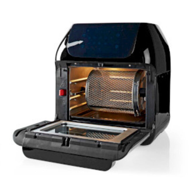 Heteluchtfriteuse | 12 l | Tijdschakelaar: 60 min | Aantal vooraf ingestelde programma's: 9 | Digitaal | Zwart