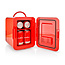 Draagbare Minikoelkast | 4 l | 12 V DC / 100 - 240 V AC | Rood