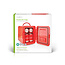 Draagbare Minikoelkast | 4 l | 12 V DC / 100 - 240 V AC | Rood