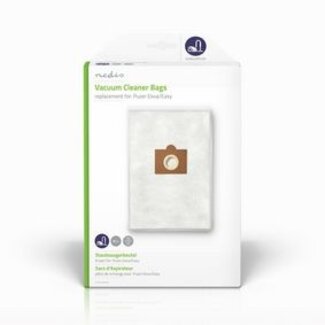 Nedis Stofzuigerzak | 4 Stuks | Synthetisch | Meest verkocht voor: Puzer Eeva/Easy | Wit